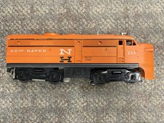 + Lionel Postwar O Gauge New Haven 232 Orange Alco A Unit Diesel Locomotive *SS