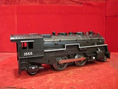Marx O-27 1666 plastic Locomotive 2-4-2 ~ tested runs and lights