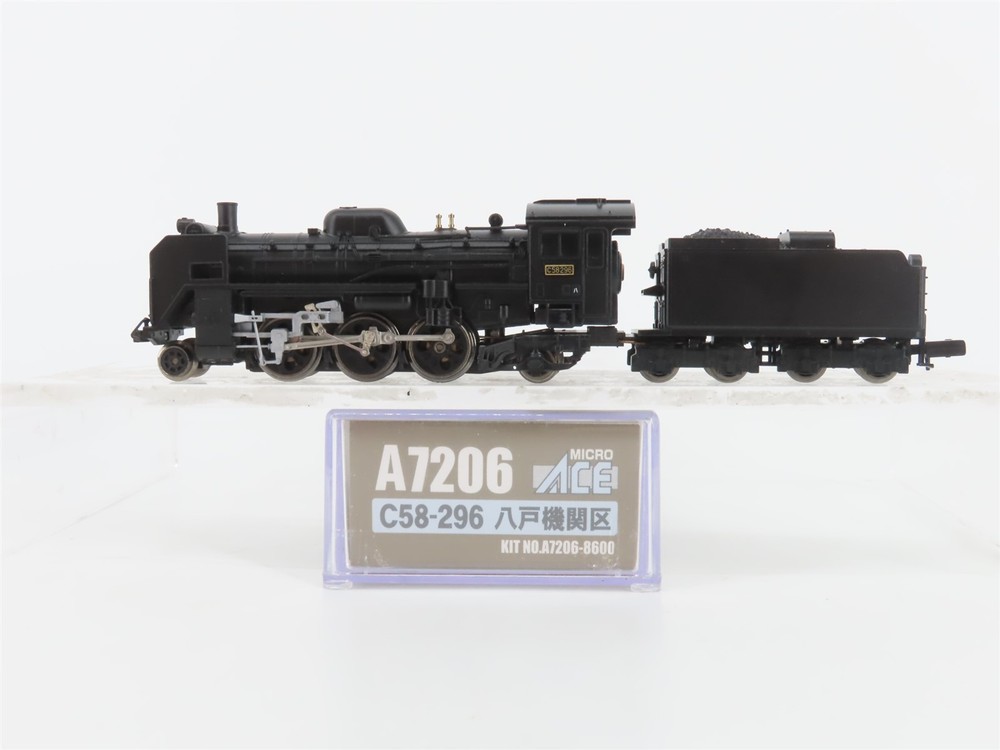 N Scale MicroAce A7206 JNR Railway 2-6-2 C58-296 Type Steam Locomotive
