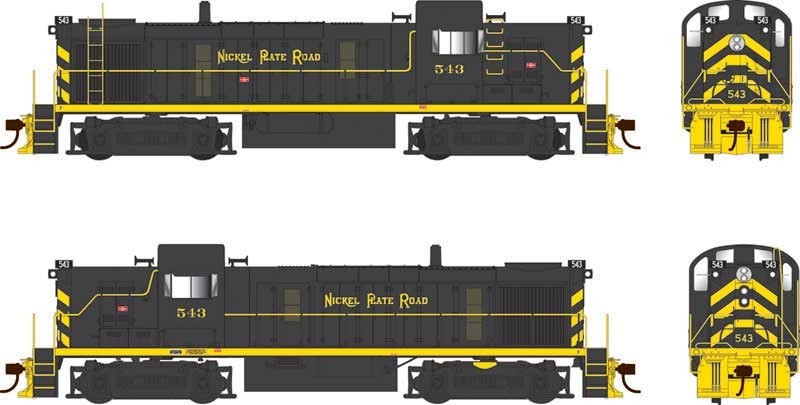 Bowser 25216 HO Scale Alco RS3 Phase 3 – Standard DC Nickel Plate Road #553