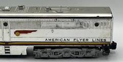 Gilbert American Flyer S Gauge Chromed 471 Santa Fe Alco PB Diesel w/Horn
