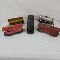 Vintage Marx Wind Up Locomotive Tin Lot – No Key & Untested – Please See Picture