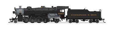 Broadway Limited 3986 N Scale C&O Light Mikado #2354