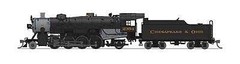 Broadway Limited 3986 N Scale C&O Light Mikado #2354