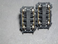 Ho Atlas KATO Deisel locomotive trucks 4 wheel pair worm gear