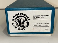 Lambert Associates HO Brass ICC 10,000 Gallon Tank Car Type 103 – Grogeous