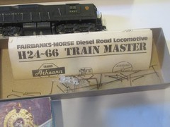 4 powered HO scale Athearn PRR Pennsylvania diesels. 2 TM, 1 SD45 and 1 SD9?