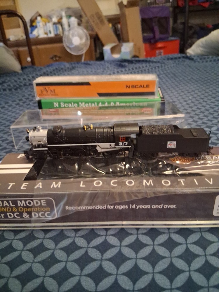 broadway limited n scale steam Locomotive Western Pacific #317 Heavy Mikado