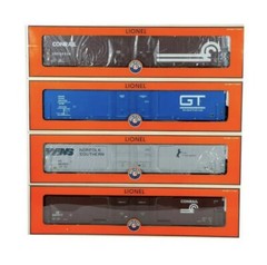 LIONEL LEGACY CONRAIL BIG BLUE DIESEL ENGINE SET 86’ HIGH CUBE BOXCARS 6-81094