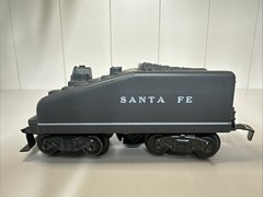 Vtg. Marx O/0-27 Sound O Power blaster Santa Fe Slopeback Tender Gray Excellent