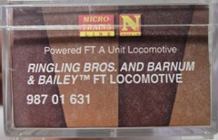 Micro Trains Line Ringling Bros. & Barnum & Bailey Powered FT A Unit Locomotive