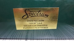 Spectrum 25299 ON30 2-6-0 Steam Unlettered Painted LN