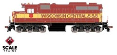 SCALE TRAINS MUSEUM QUALITY SDL39 WC WISCONSIN CENTRAL #588 W/SOUND+DCC HO 1:87