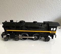Lionel O Gauge 1:48 Lionel Lines 4-4-2 Steam Locomotive Black Yellow 8622
