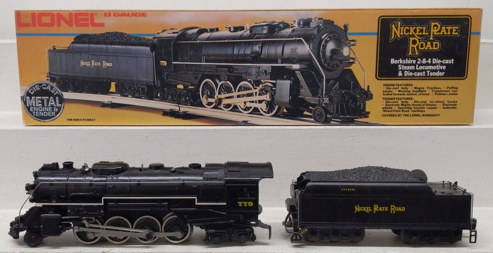 Lionel 6-8215 O Gauge Nickel Plate Road Berkshire 2-8-4 Steam Engine & Tender