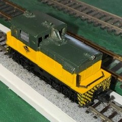 N scale Lima Reading Plymouth diesel switcher powered loco w Rapido couplers