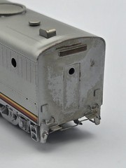Santa Fe Long Nose Diesel Locomotive Japan Metallic Model L-9″ With Showcase