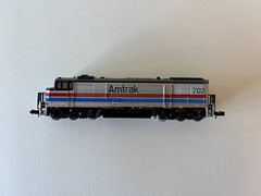 Vintage 1980s Minitrix N Scale Amtrak 702 Locomotive