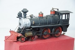 Vintage O Scale Train Model 2-Rail BRASS 4-4-0 Steam Engine Locomotive no Tender