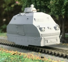 OO9 Type 42 Wickham Armoured train – Vietnam era for a KATO 109 chassis – 009
