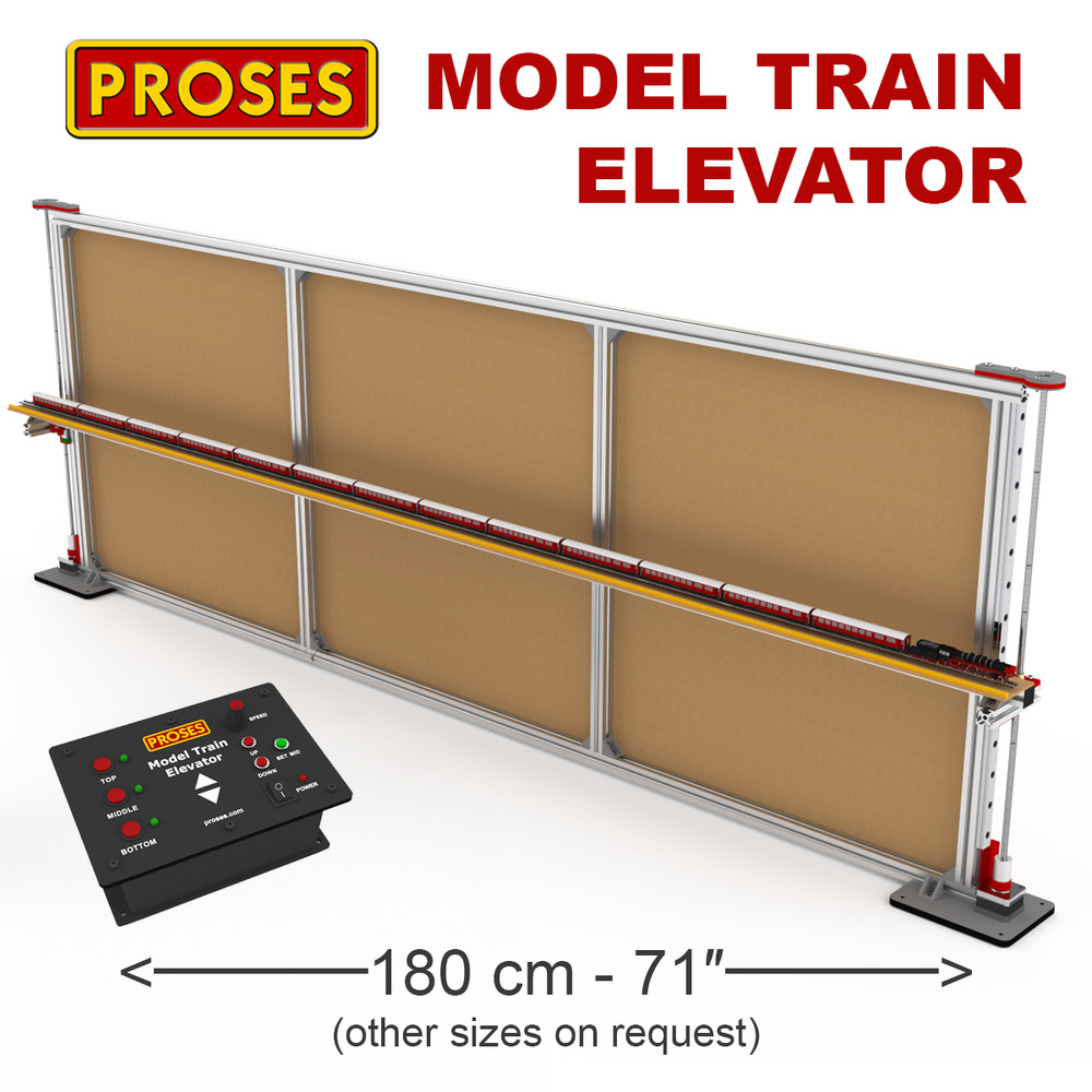 PROSES PTE-180 Model Train Elevator – Where a Helix Won’t Fit for HO, N, TT …