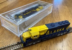 N Scale Bachmann Alaska Railroad EMD GP40 #3009 Blue & Yellow paint, Sale price