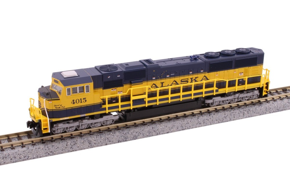 Kato 176-6411 N Alaska “Spirit of North Pole” SD70MAC Diesel Locomotive #4015