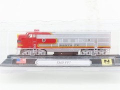 N Scale ATSF Santa Fe “Warbonnet” EMD FP7 Diesel Locomotive #300 – STATIC MODEL