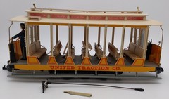 Bachmann 93938 G Scale United Traction Co Motorized Open Street Car