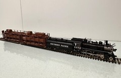 Southern Pacific Fire Train Engine # 2252 w/Tender & (2) Water Cars 2 Rail NEW