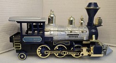 Vintage 1981 New Bright Royal Blue Locomotive Smoking, Battery-Operated with…