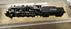 Bachmann Spectrum N Scale 2-8-0 Steam Locomotive & Tender SAL #2522 Untested