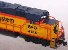 Life-Like HO Scale Chessie System B&O #4810 GP-38 powered locomotive new motor