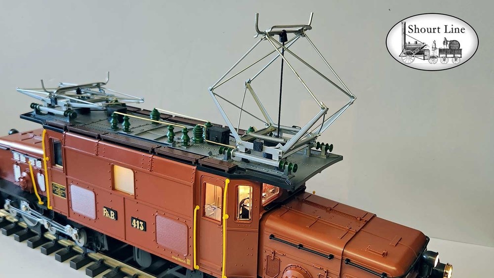LGB 2040 Rhb Ge 6 6 Rhaetian Croc DCC ESU Loksound decoder BB Servo catenay LN