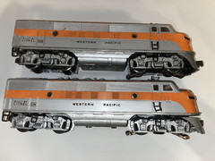 Lionel Postar 2355 Western Pacific F-3 AA Units – Tested, Runs Great.