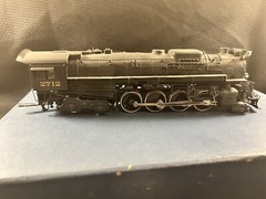 HO United Pacific Fast Mail Kanawha 2-8-4 Steam Locomotive C&O #2712