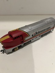 Johnson Wax Locomotive Train With Lights HO Scale Tested Runs Good