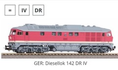 Piko DR BR 142 Diesel Locomotive 52765 HO Scale DCC Ready