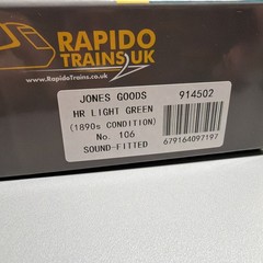 Rapido UK,#914502,HR Jones Goods 4-6-0 Steam Locomotive, 1890’s Cond. SOUND, MIB