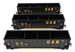 WALTHERS MAINLINE 910-55911 HO CSX 50′ BETHGON COALPORTER 3 PACK