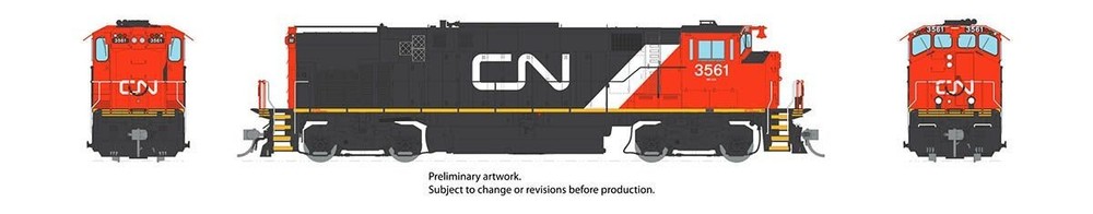 Rapido HO M420 (DC/DCC/Sound): CN – North America Scheme (MR-20c): #3576