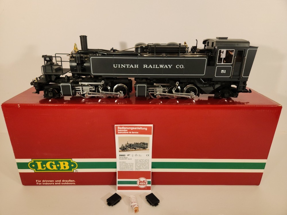 LGB 20882 Uintah 2-6-6-2 Mallet Steam Locomotive with Smoke & Sound