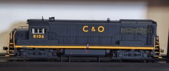 Bowser Executive Line #25127 HO EMD U25B C&O Ph IIa Merger Re-numbering #8106