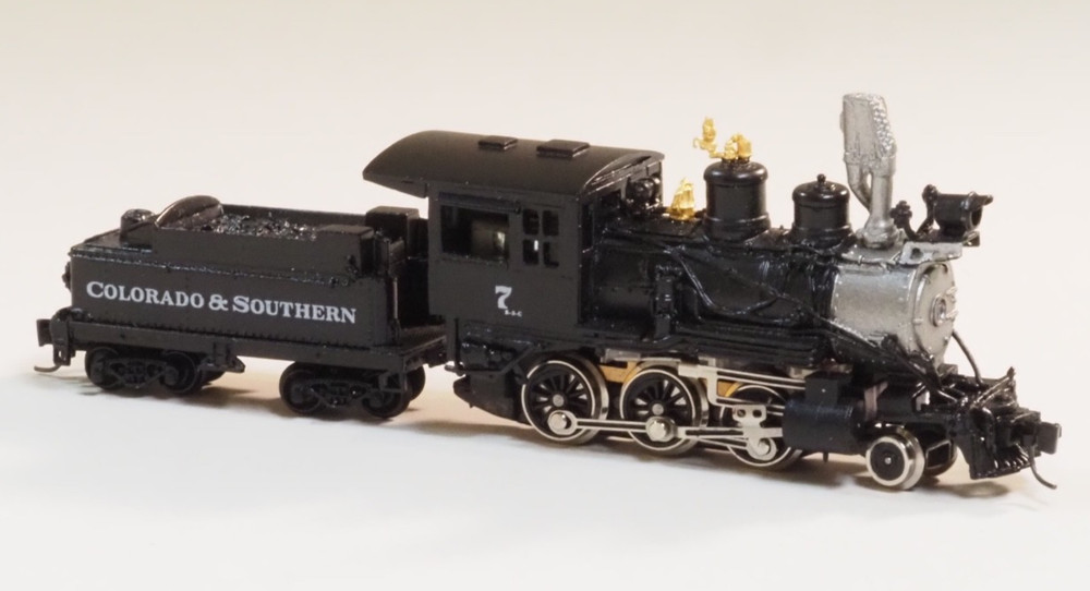 MTL Brass Steam locomotive 2-6-0 Colorado & Southern Scale N- Nn3 Z-track RD#7