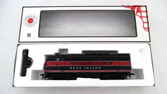Stewart Hobbies HO Kato #8530 ROCK ISLAND Loco F3A POWERED Phase II, High Fans