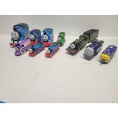 Thomas & Friends Chuggington Train Lot 10pc Wood Diecast Plastic Mixed Engines