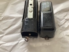 Postwar Black & Chrome Hafner Steam Engine & Tender from 1940s -1950s