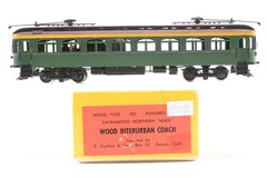 HO Brass Suydam SN Sacramento Northern Niles Wood Interurban Coach Painted