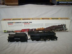 Bachmann #0651 HO Scale 2-8-0 Consolidation Santa Fe(DC)
