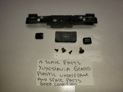 GEARED UNDERFRAME N Scale parts for 12 Wheel Yugoslavia MRC RSD-15 locomotive